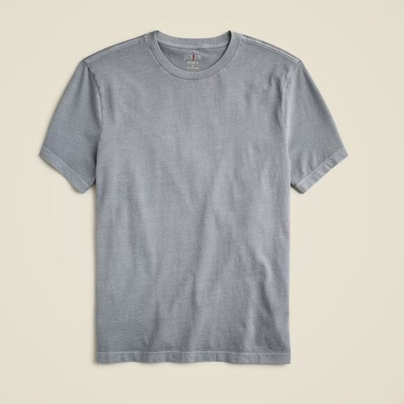 J.Crew Broken-In T-Shirt Mens L Tall Gray Short Sleeve Crew Neck Regular Fit - Picture 1 of 7
